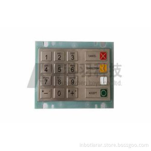 RS232 Interface Encrypted Pin Pad For Automatic Teller Mach